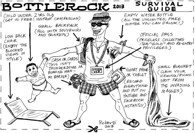 Editorial Cartoon: BottleRock Survival Guide